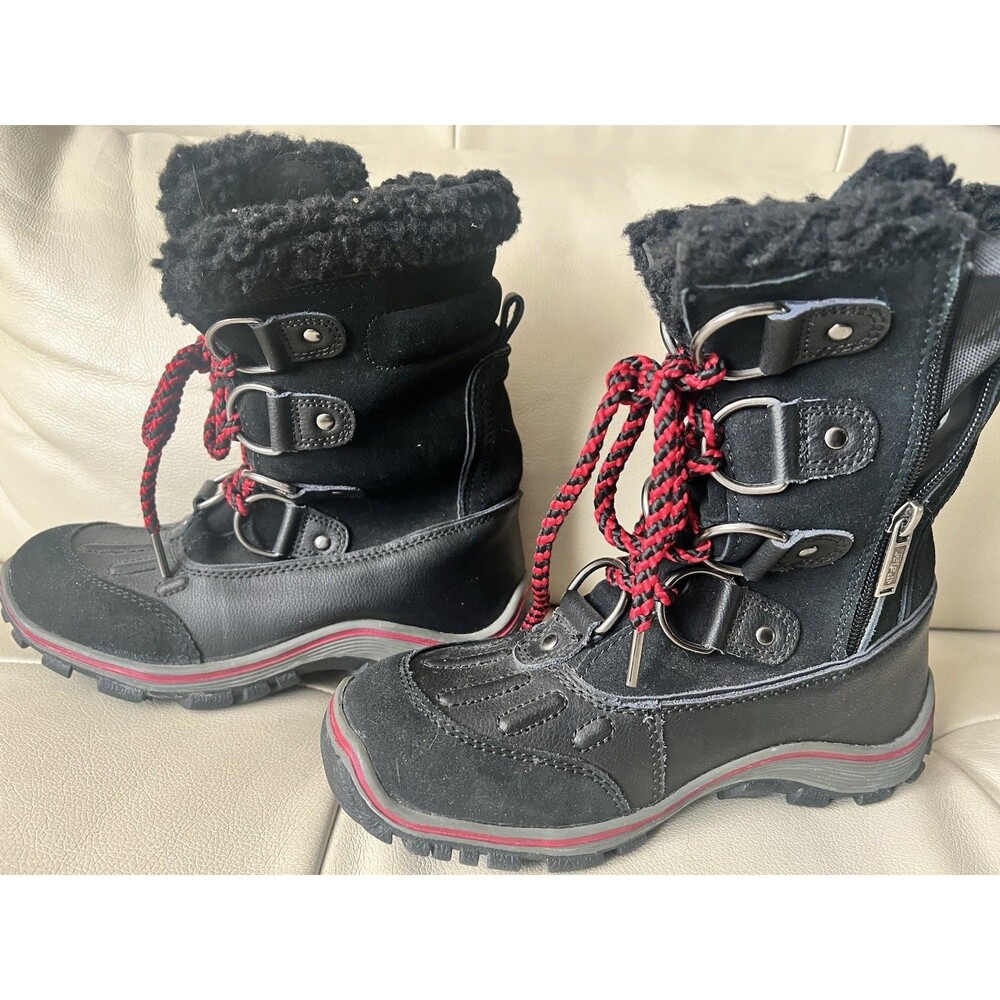 Pajar Women's Alina Fur Waterproof Winter  Boots Black Size 37 EU / 6 - 6.5 US